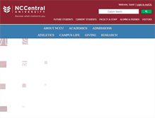 Tablet Screenshot of nccu.edu